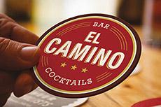 Création de l'identité viselle d'un bar cocktails EL CAMINO